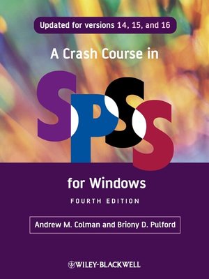 cover image of A Crash Course in SPSS for Windows